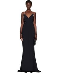 Tom Ford - Crystal Chain Satin Maxi Evening Dress - Lyst