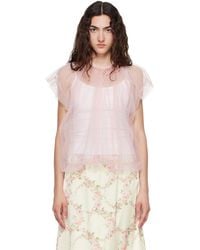 Simone Rocha - Gathered Cord Blouse - Lyst