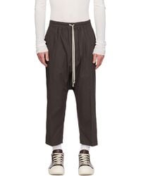 Rick Owens - Temple Drawstring Cropped Trousers - Lyst