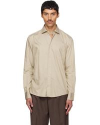 BOSS - Spread Collar Casual-Fit Cotton Shirt - Lyst