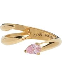 ALAN CROCETTI Ssense Exclusive Gold & Pink Shard Ring - Multicolour