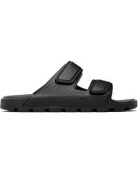 HUGO - Printed-Logo Sandals - Lyst