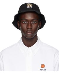 KENZO - Black Paris Reversible Bucket Hat - Lyst