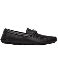 Mocassins En Cuir Verni Cuir Giorgio Armani pour homme en coloris Noir Homme Chaussures à enfiler Chaussures à enfiler Giorgio Armani 