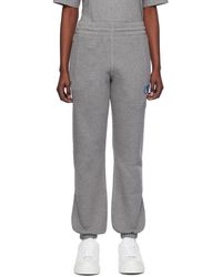 Off-White c/o Virgil Abloh - Gray Ow Cuff Sweatpants - Lyst