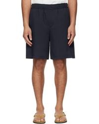 WOOYOUNGMI - Embroidered Logo Twill Shorts - Lyst