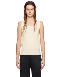 Pleats Please Issey Miyake - Off-white A-poc Tank Top - Lyst