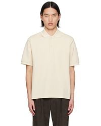 AURALEE - Off- Button Up Polo - Lyst
