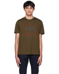 HUGO - Khaki Dumex T-shirt - Lyst