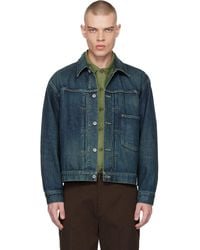 Neighborhood - Type-1 Washed Denim Jacket - Lyst