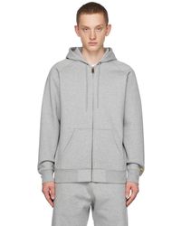 Carhartt - Pull à capuche chase gris - Lyst