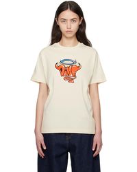 Dime - T-Shirt Blanc Cassé À Logo Purgatory - Lyst