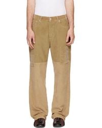 Wales Bonner - Tan Sissoo Trousers - Lyst