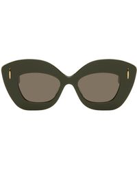 Loewe - Khaki Retro Screen Sunglasses - Lyst