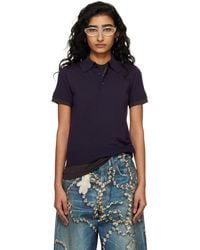 Acne Studios - Layered Wool Knit Polo - Lyst