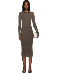 Fear Of God - Fitted Long Sleeve Maxi Dress - Lyst
