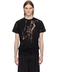 Louis-Gabriel Nouchi - T-Shirt Noir En Jersey À Motif Graphique - Lyst