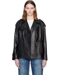 Mackage - Dolores Double-Breasted Leather Jacket - Lyst