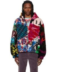 Chopova Lowena - Patchwork Oversized Hooded Fleece Jacket - Lyst