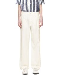 sunflower - Pantalon de travail blanc à coutures extérieures torsadées - Lyst