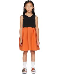 CFCL - キッズ｜ブラック＆オレンジ Pottery ワンピース - Lyst