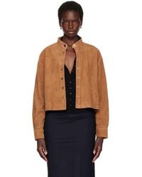 Nour Hammour - Lucien Suede Jacket - Lyst