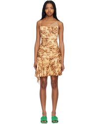 Commission - Tan Lindsey Minidress - Lyst