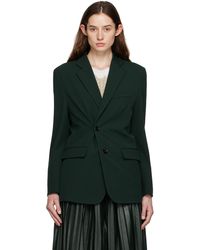 MM6 by Maison Martin Margiela - Green Double-breasted Blazer - Lyst