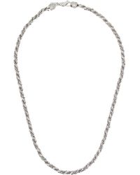 Emanuele Bicocchi - シルバー Wrapped Rope Chain ネックレス - Lyst