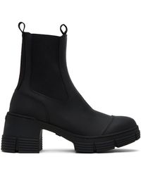 Ganni - Chunky-sole Ankle Boots - Lyst
