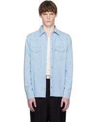 Tom Ford - Denim Chambray Western Shirt - Lyst