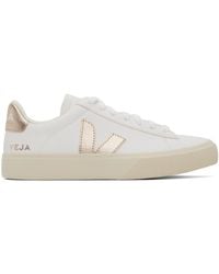Veja - Baskets campo blanches en cuir chromefree - Lyst
