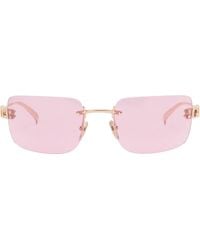 Gucci - Block Bending Sunglasses - Lyst