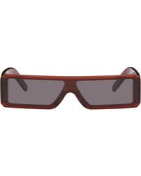 Rick Owens - Burgundy Tower Gethshades Sunglasses - Lyst