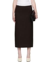 R2W - Mullin Wool Midi Skirt - Lyst