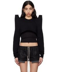 Rick Owens - Hollywood Cropped Tecsweat Sweatshirt - Lyst