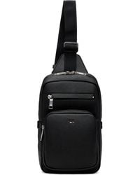 BOSS - Faux-Leather Messenger Bag - Lyst