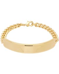 A.P.C. - . Gold Darwin Curb Chain Bracelet - Lyst