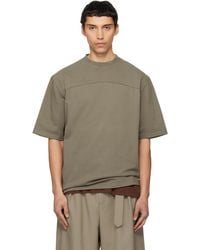 Mordecai - Taupe Classic Fit T-Shirt - Lyst