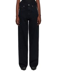 MM6 by Maison Martin Margiela - Black Layered Jeans - Lyst