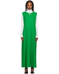 Raf Simons - Green Crewneck Maxi Dress - Lyst