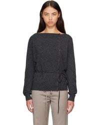 St. Agni - Cashmere Asymm Cardigan - Lyst