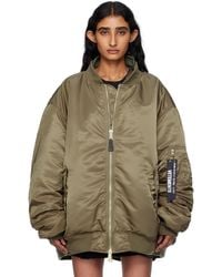 Vetements - カーキ Alpha Industriesエディション Cut-Up リバーシブル ボンバージャケット - Lyst