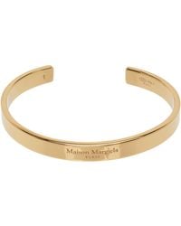 Maison Margiela - Logo Reference Cuff Bracelet - Lyst