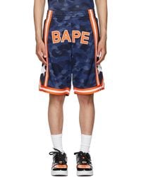 bape shorts blue