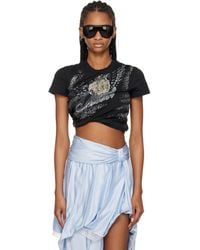 DIESEL - Double-Layer Jersey Rucked-Up T-Shirt - Lyst