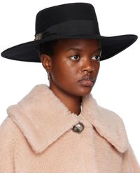 ウィークエンドマックスマーラ ELISEO ラフィア ストローハット Perforated raffia hat, brown | Weekend Max Mara