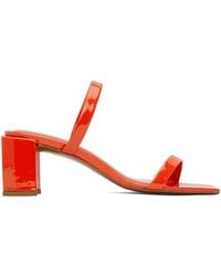 BY FAR - Red Tanya Heeled Sandals - Lyst