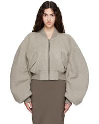 Rick Owens - Tower Secchia Cropped Flight Jacket - Lyst