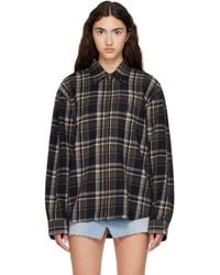 Vetements - Zip-Up Biker Cross Logo Shirt - Lyst